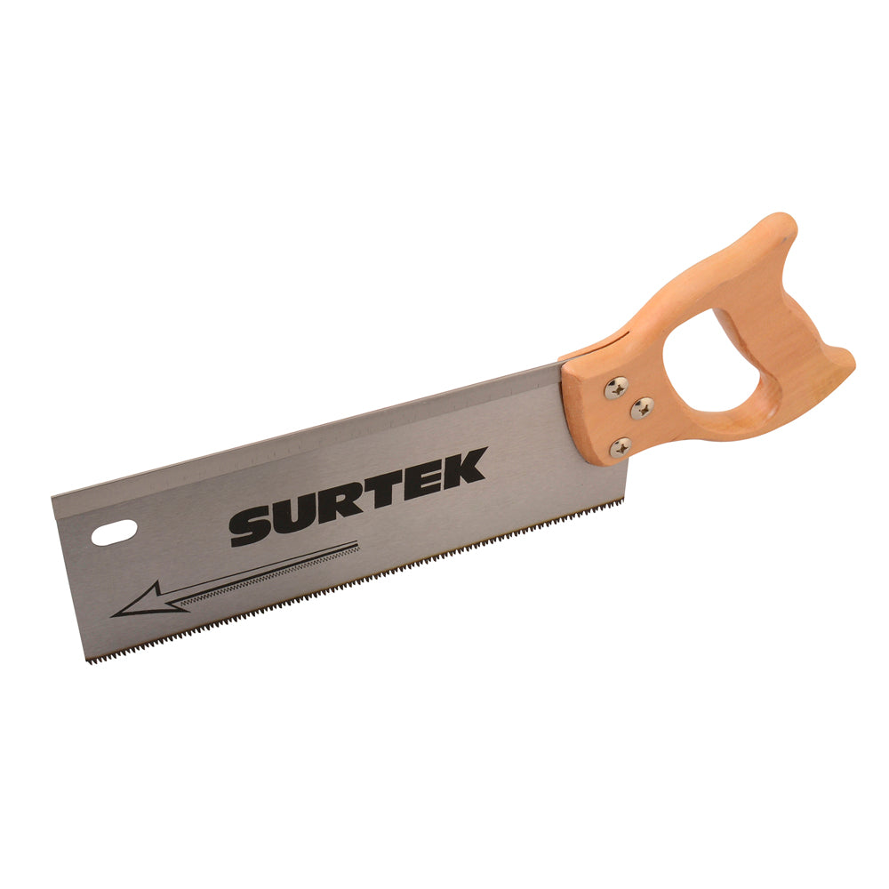 Paquete de 4 piezas de Serrucho con mango de madera de costilla de 14" Surtek