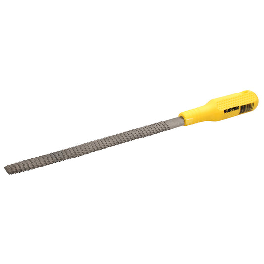 Paquete de 6 piezas de Lima media caña escofina con mango plástico 6" Surtek