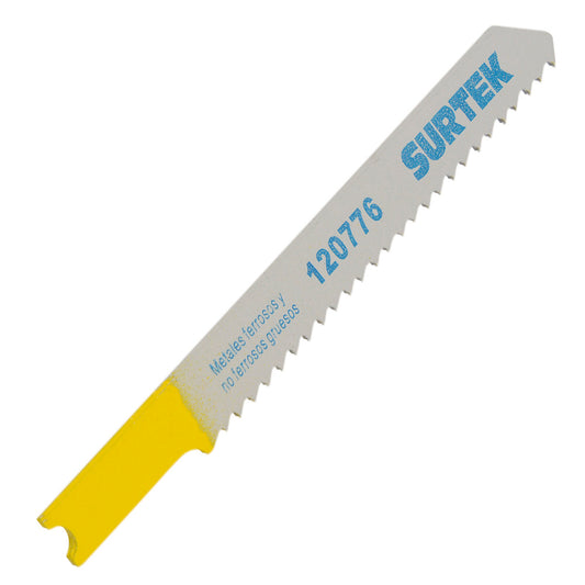 Paquete de 10 piezas de Segueta para sierra caladora 12 DPP, fino, zanco U, 5 piezas Surtek