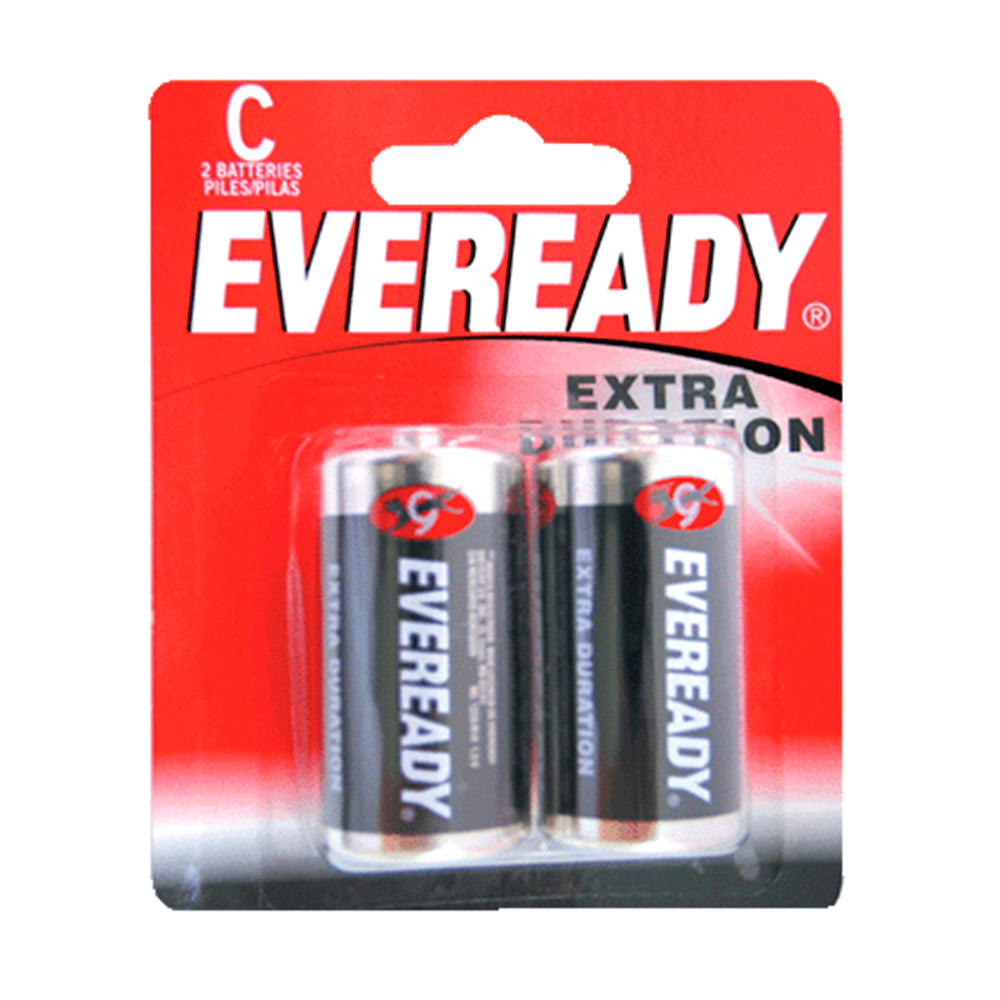 Paquete de 12 piezas de Pila alcalina Eveready® "C", 2 piezas Surtek