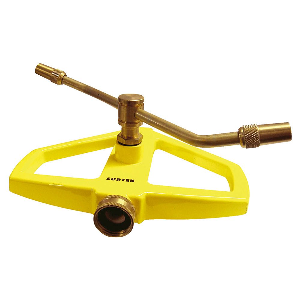 Paquete de 4 piezas de Aspersor estacionario con base metálica de 2 brazos 3/4" GHT Surtek