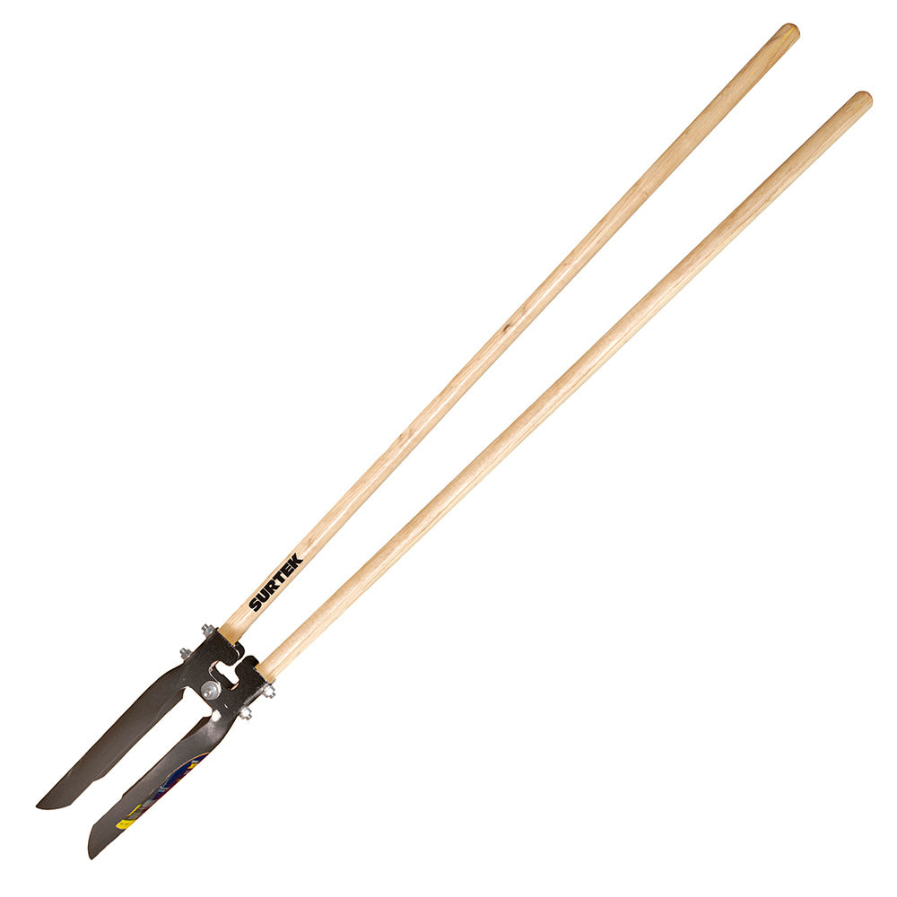 Paquete de 2 piezas de Cavahoyos con mango de madera 48", 6" Agrícola Surtek