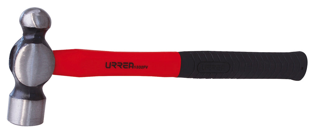 Martillo maquinado de bola con mango de fibra de vidrio largo de 15", 40 oz Urrea