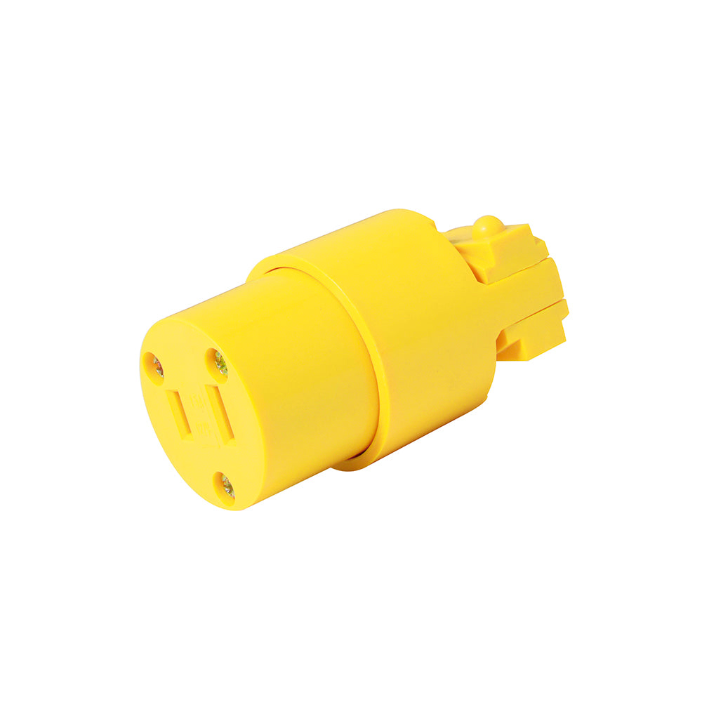 Paquete de 10 piezas de Contacto blindado plástico polarizado, color amarillo Surtek