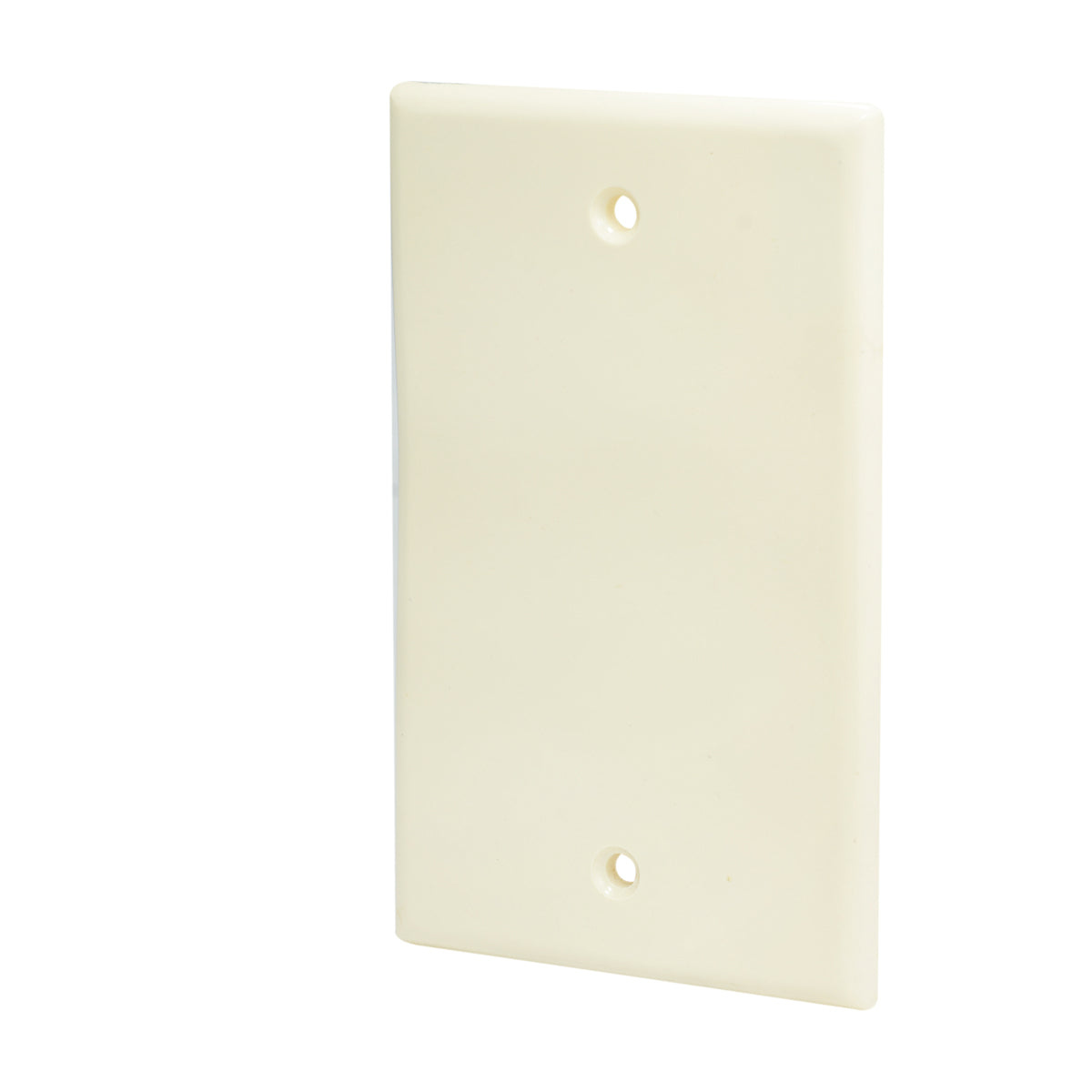 Paquete de 10 piezas de Placa ciega plástica, línea estándar, color marfil Surtek