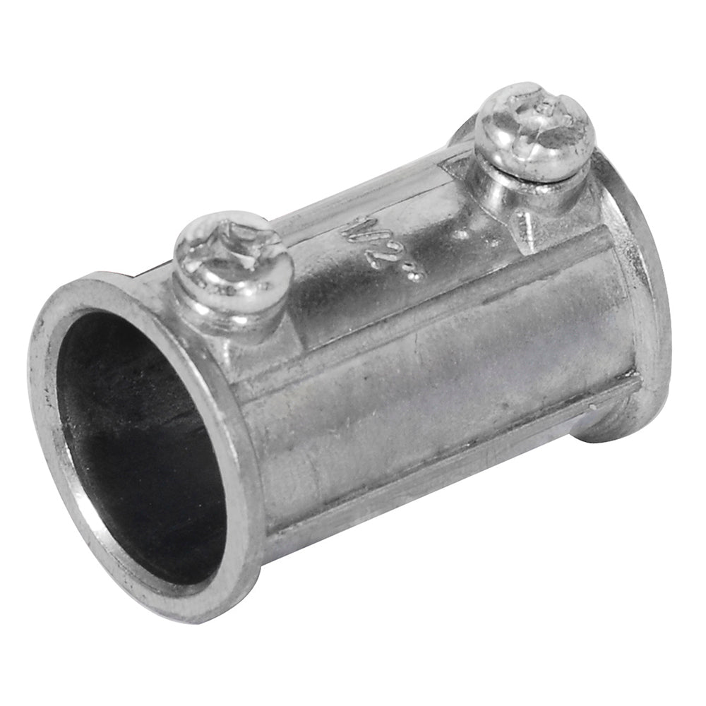 Paquete de 10 piezas de Conector cople para tubo conduit pared delgada 1/2" Surtek