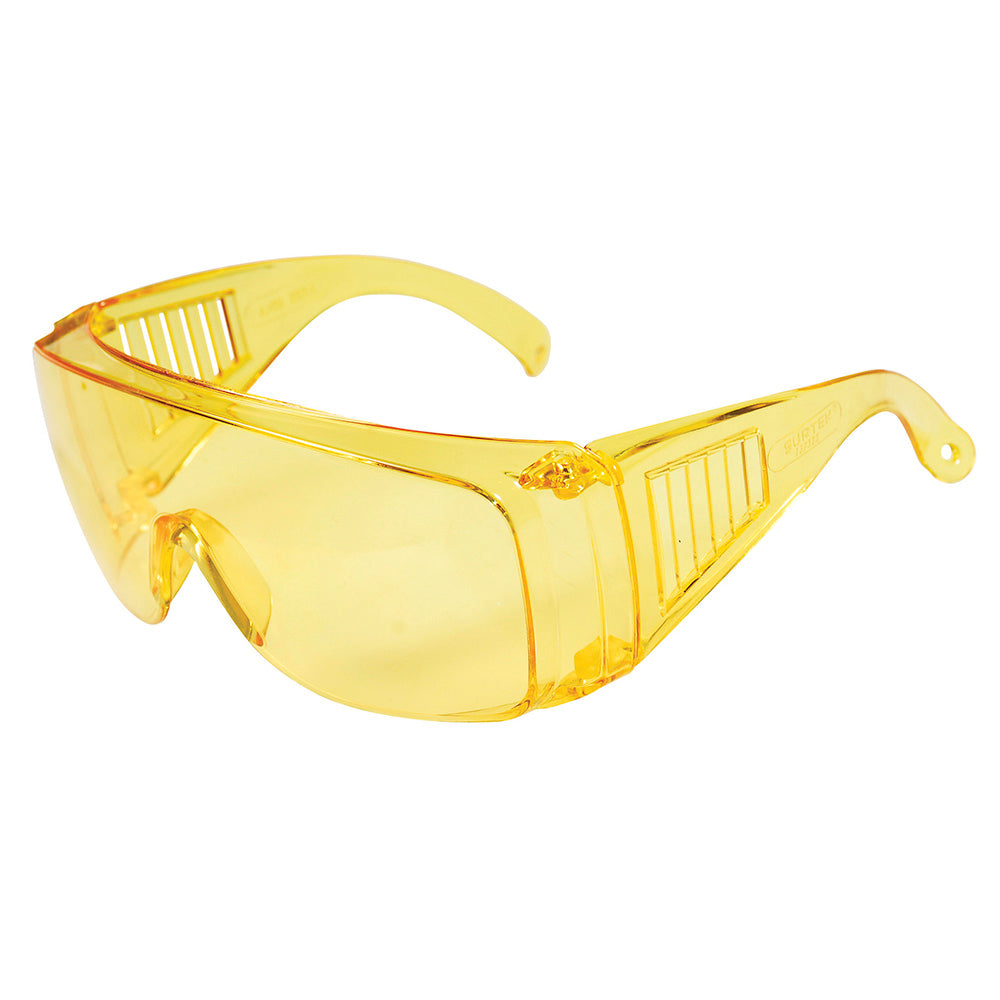 Paquete de 6 piezas de Lentes de seguridad modelo tradicionales, ámbar Surtek