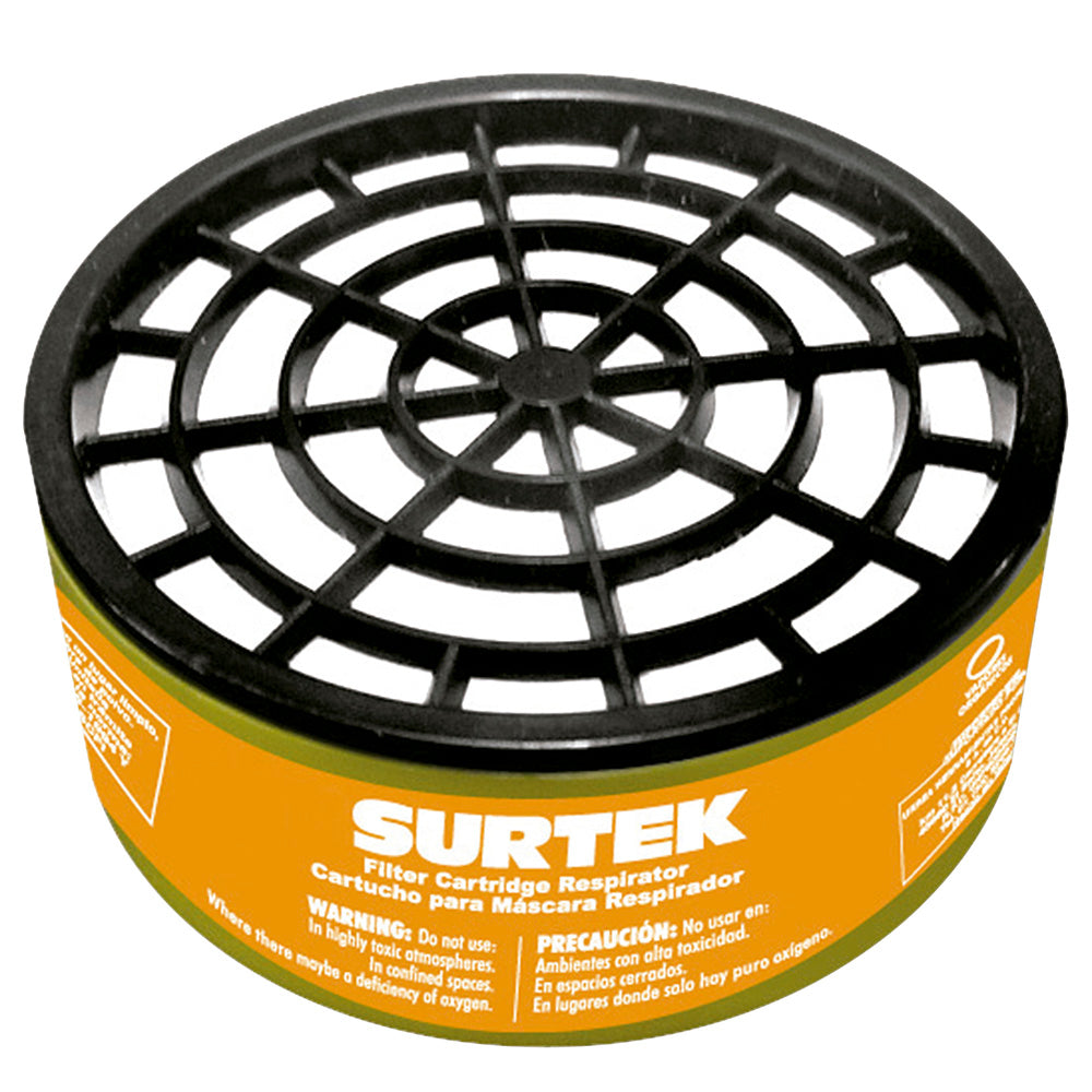 Paquete de 6 piezas de Cartucho para respirador con protección para pintura en aerosol Surtek
