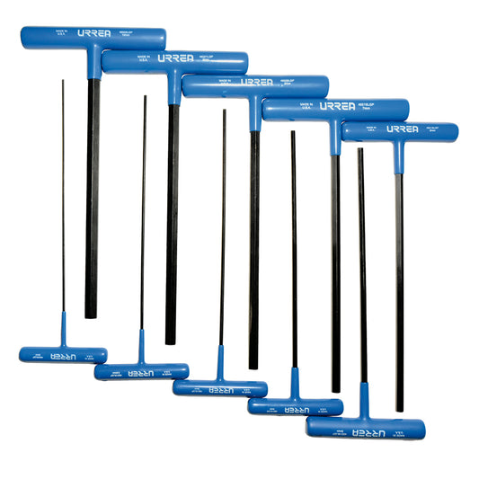 Juego de llaves hexagonales tipo "T" ergonómicas, métricas, 10 piezas Urrea
