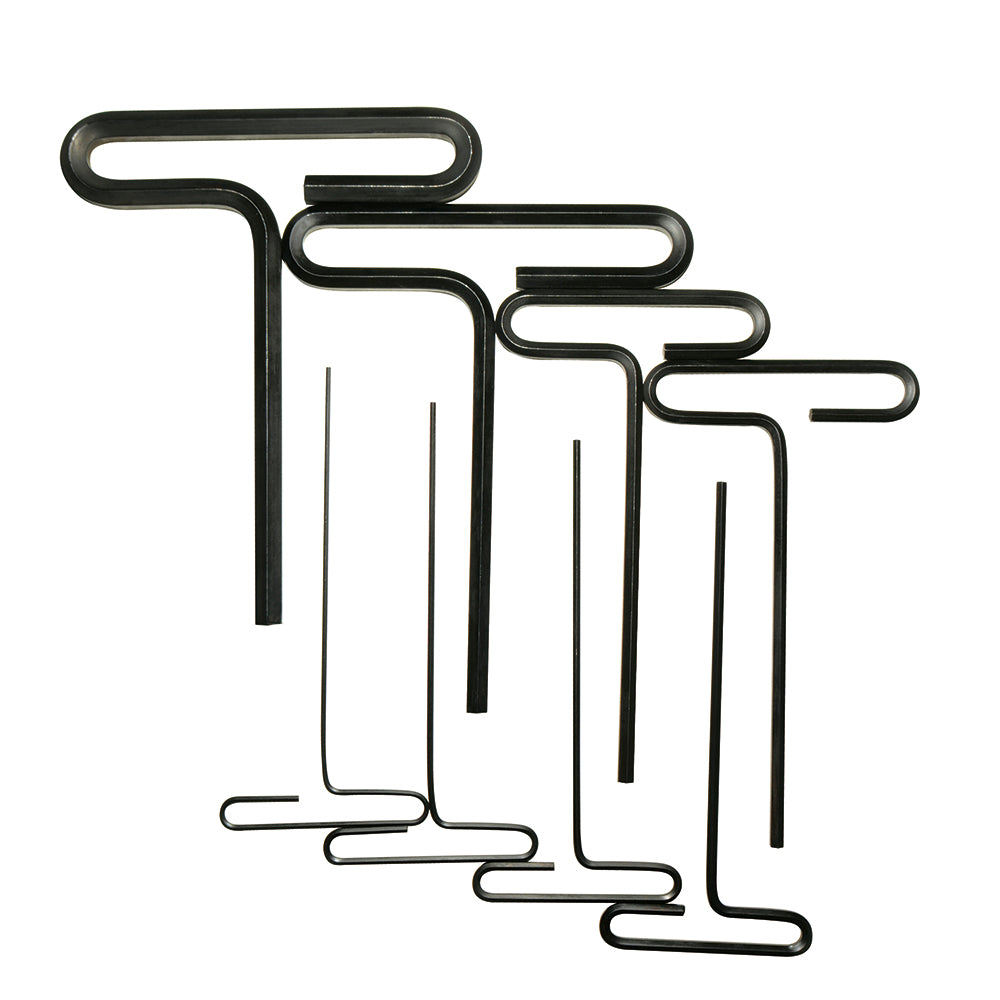 Juego de llaves hexagonales cortas tipo "T", métricas, 8 piezas Urrea