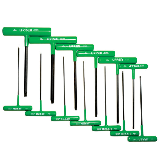 Juego de llaves hexagonales cortas tipo "T", ergonómicas, Torx, 13 piezas Urrea
