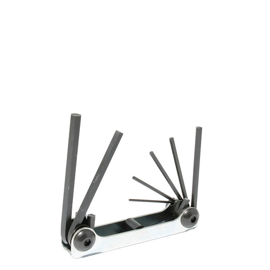 Juego de llaves hexagonales tipo navaja métricas 1.5 a 6 mm estuche metálico, 7 pz Urrea