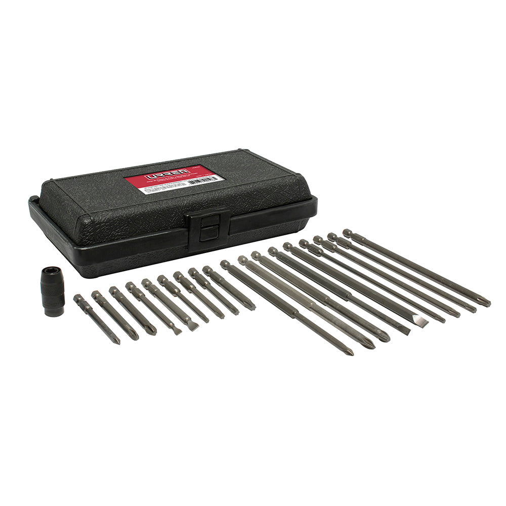 Juego de puntas de poder y adaptador rápido cuadro de 1/4" Quick release, 19 piezas Urrea