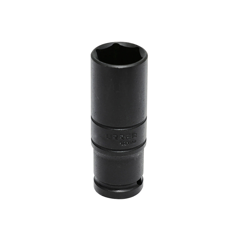 Paquete de 6 piezas de Dado de impacto largo pared delgada cuadro de 1/2", 6 puntas, en pulgadas, 7/8" Urrea