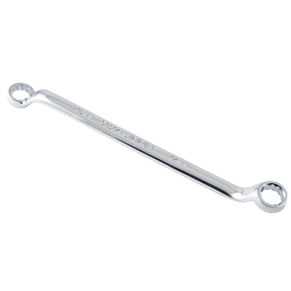 Paquete de 6 piezas de Llave de estrías pulido espejo de 45° métrica, 12 puntas, 13 x 14 mm Urrea