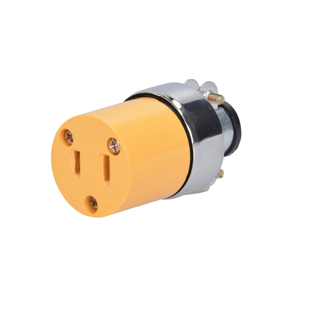 Paquete de 10 piezas de Contacto blindado polarizado, color amarillo Surtek