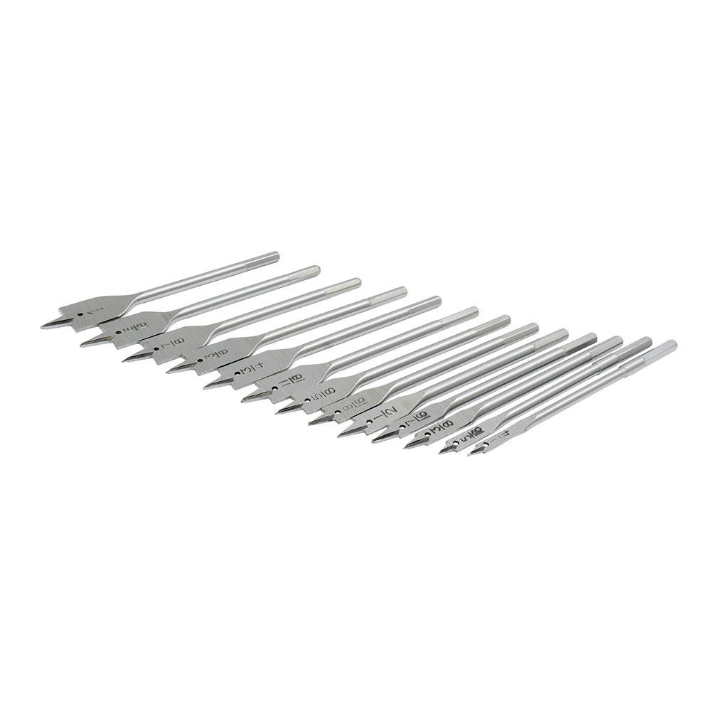 Juego de 13 brocas para madera tipo manita plana zanco hexagonal Surtek