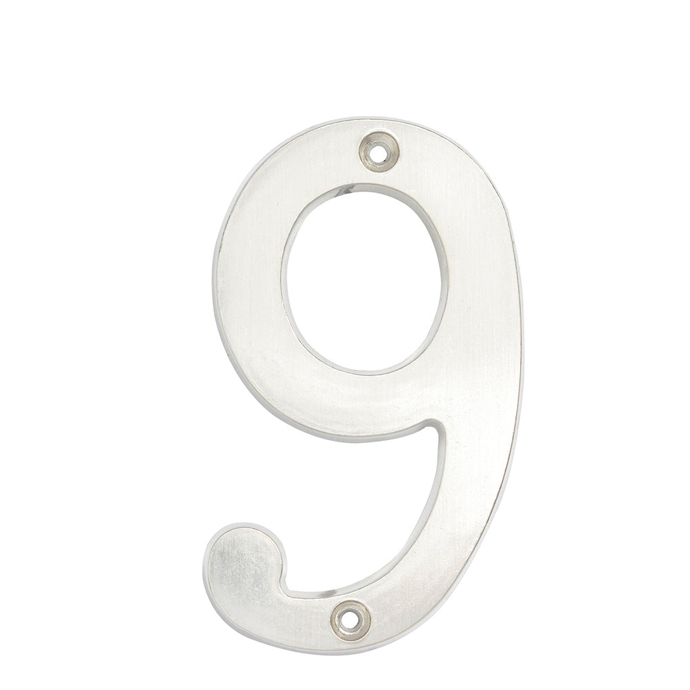 Paquete de 5 piezas de Número 9 slim 4" níquel satinado Lock