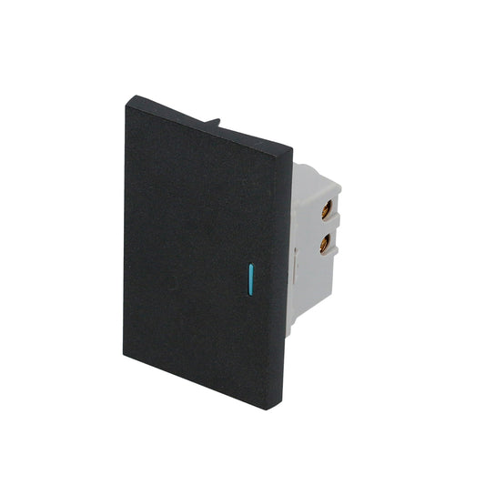 Paquete de 20 piezas de Interruptor 1/1, línea Premium, color negro Surtek