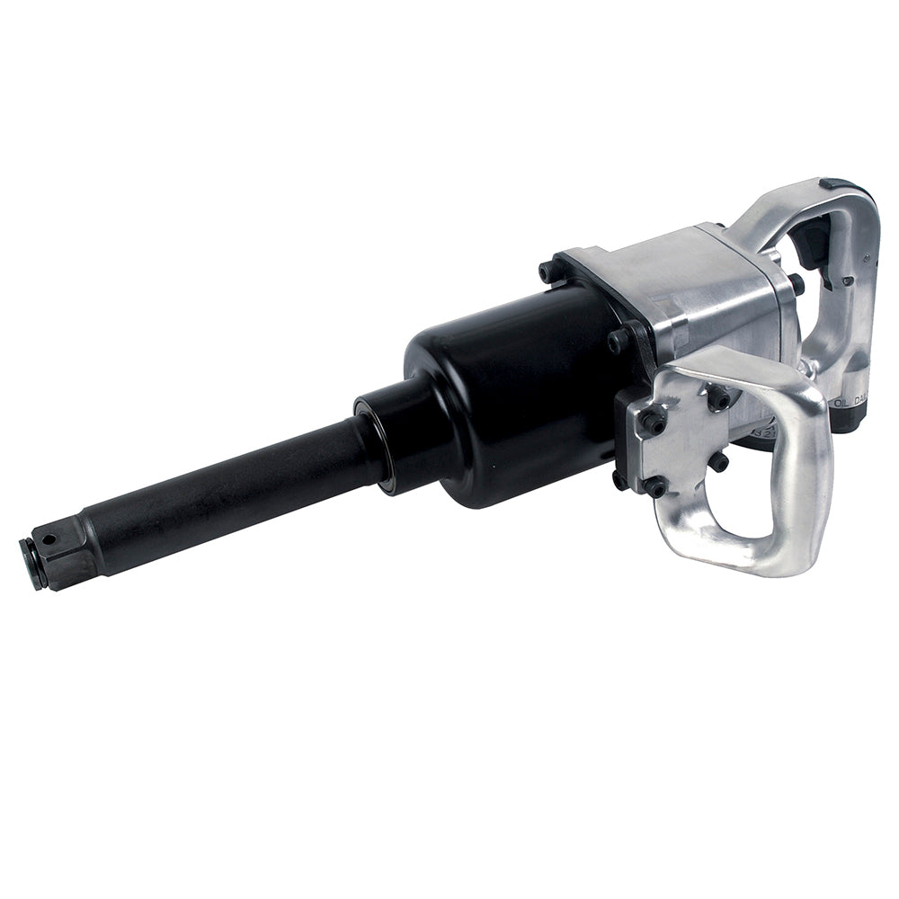 Pistola de impacto neumática cuadro de 1" 1,800 Ft-lb con extensión 6" sistema twin hammer Urrea