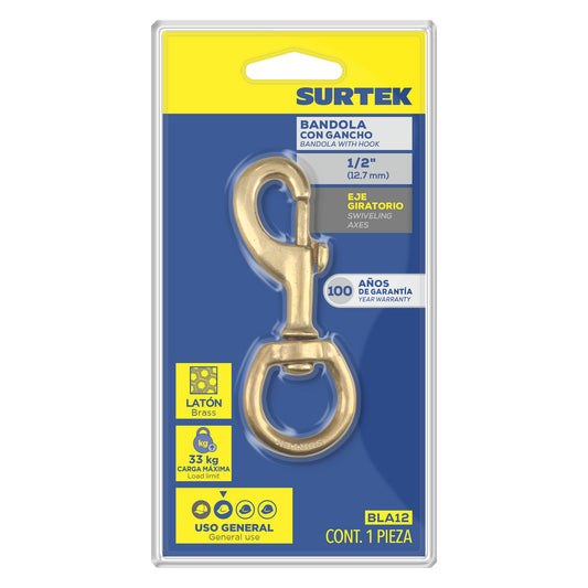 Bandola de lat—n con gancho 1/2" Surtek