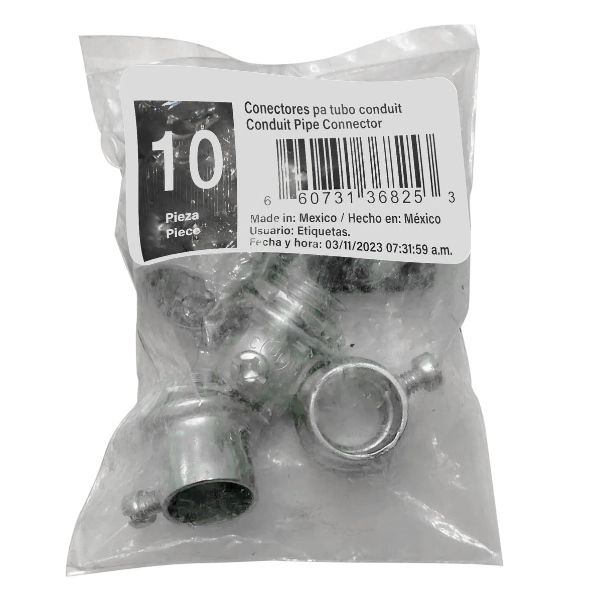 Conector para tubo conduit pared delgada 1" Surtek