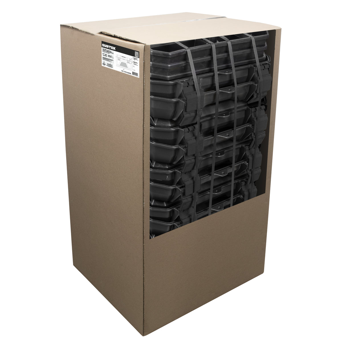 Cajas portaherramientas pl‡sticas con broches pl‡sticos 19", 15 piezas Urrea