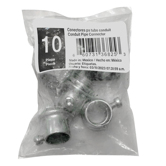 Conector curvo flexible met‡lico para cable 3/4" Surtek