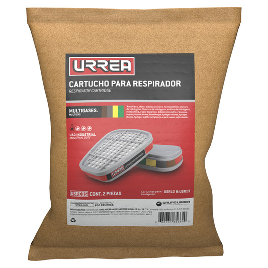 Cartucho para respirador con protecci—n para multigases Urrea