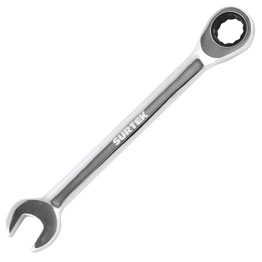 Paquete de 3 piezas de Llave combinada pulido espejo de matraca métrica, 12 puntas, 10mm Surtek