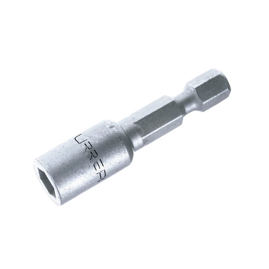 Paquete de 6 piezas de Punta de caja de poder con imán en pulgadas hexágono de 1/4", 5/16" x 1-7/8" Urrea