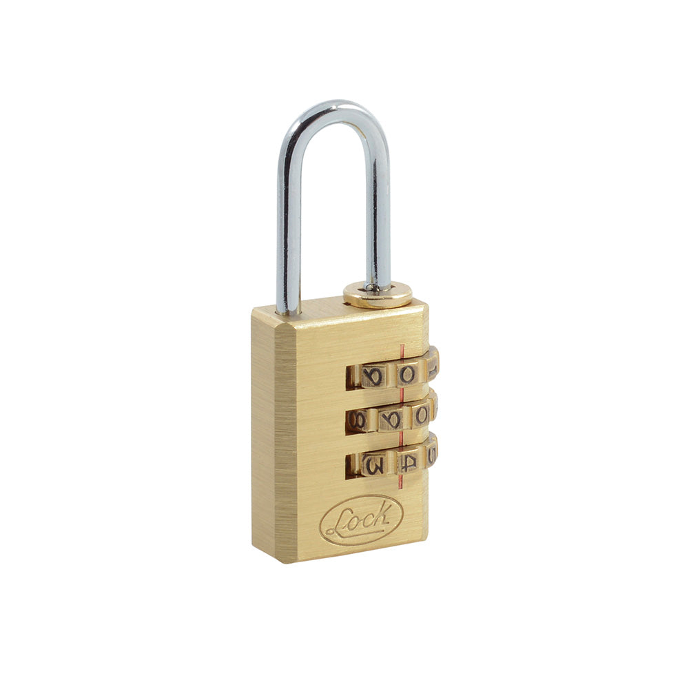 Candado de combinación programable para maleta, latón, 20 mm Lock