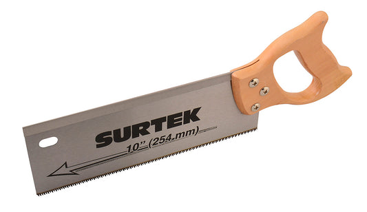 Paquete de 4 piezas de Serrucho con mango de madera de costilla de 10" Surtek