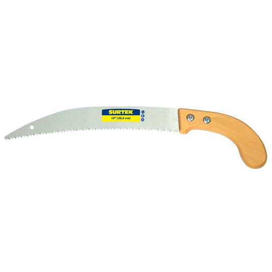 Paquete de 3 piezas de Serrucho de poda con mango de madera curvo 12" Surtek