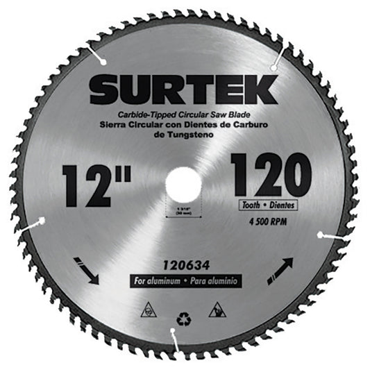 Disco para sierra circular para corte madera 60 dientes, 12" Surtek