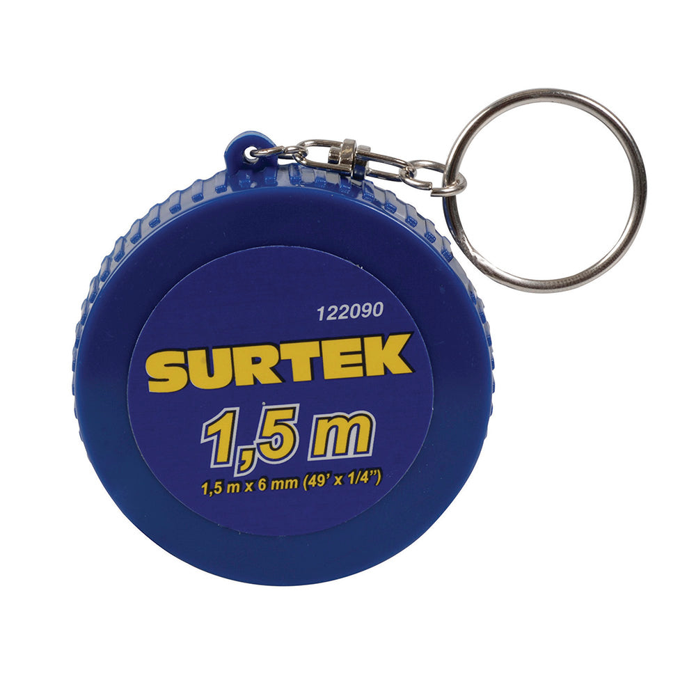 Paquete de 10 piezas de Llavero de mini flexómetro 1.5 m Surtek