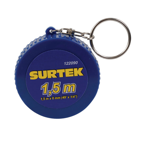 Paquete de 10 piezas de Llavero de mini flexómetro 1.5 m Surtek