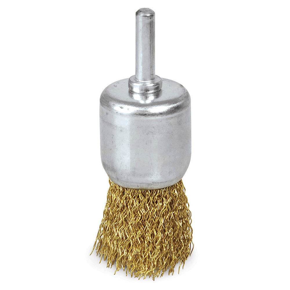 Carda copa ondulada alambre delgado 1-1/8" x 0.30 mm con zanco 1/4" Surtek