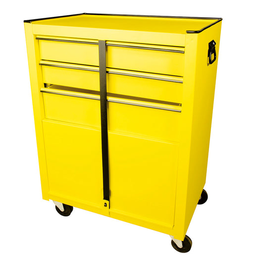 Gabinete móvil color amarillo 3 gavetas 26" Surtek