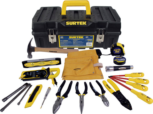 Juego combinado de herramienta para electricista, 21 piezas Surtek