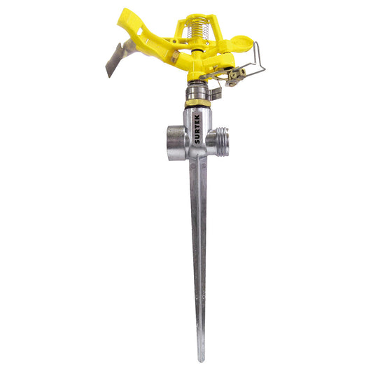 Paquete de 6 piezas de Aspersor metálico regulable por pulsación 3/4" GHT 2 vías Surtek