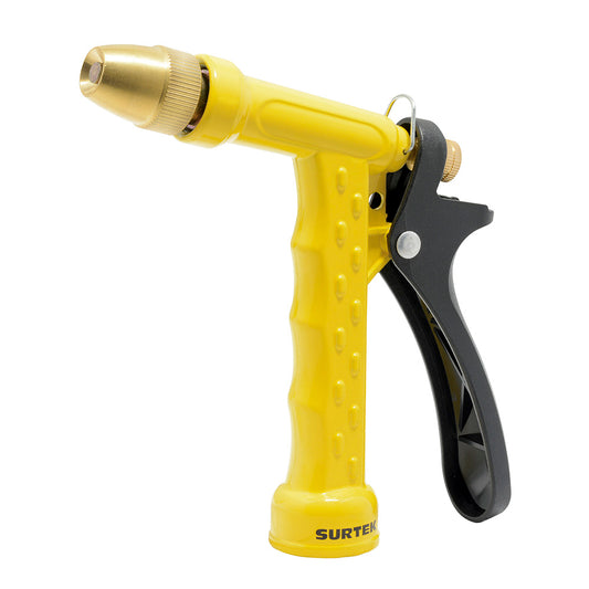 Paquete de 6 piezas de Pistola para riego metálica con boquilla regulable 3/4" GHT Surtek