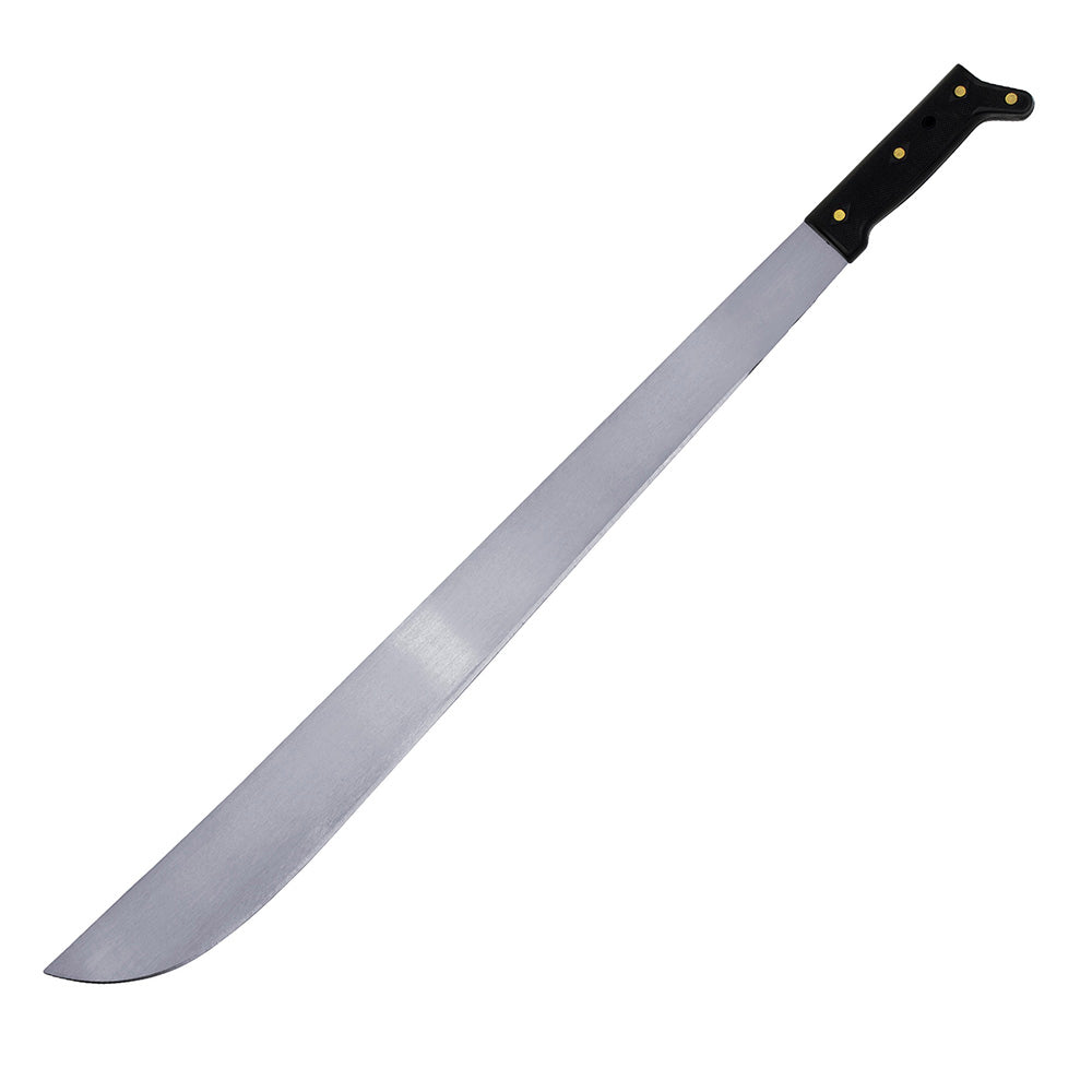 Machete troquelado con mango negro recto 16" Surtek