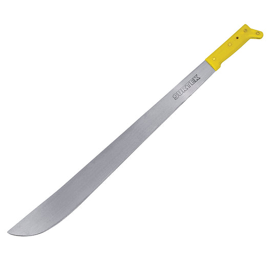 Machete laminado con mango amarillo recto 18" Surtek