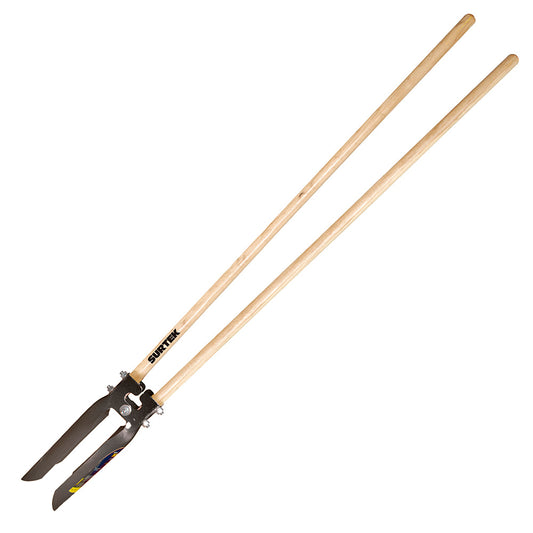 Paquete de 2 piezas de Cavahoyos con mango de madera 48", 6" Agrícola Surtek