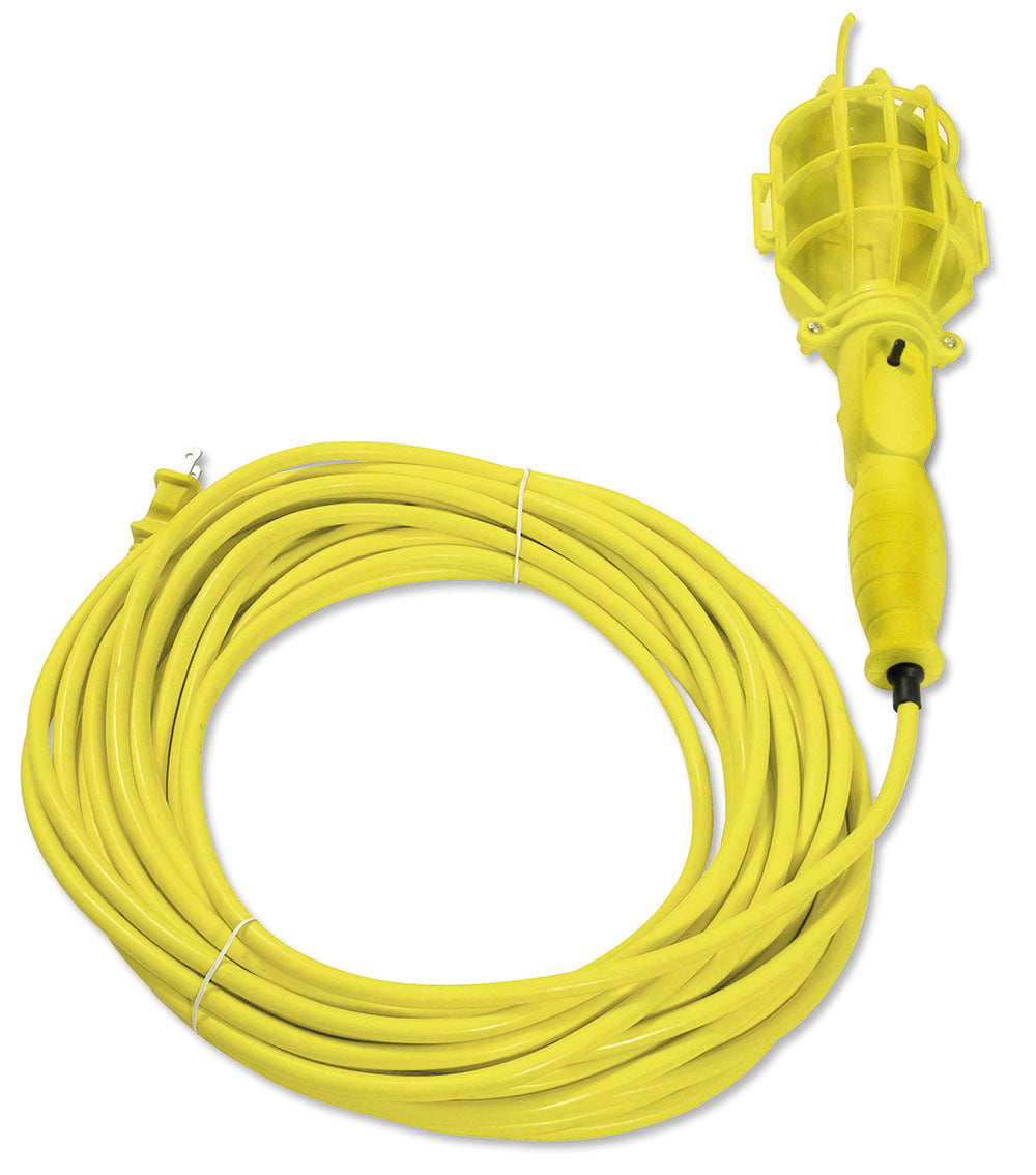 Lámpara de taller con canastilla plástica, color amarillo 15 m Surtek