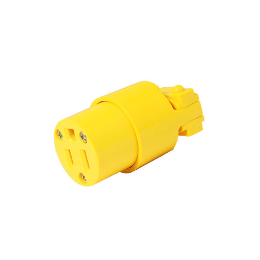 Paquete de 10 piezas de Contacto blindado plástico aterrizado, color amarillo Surtek