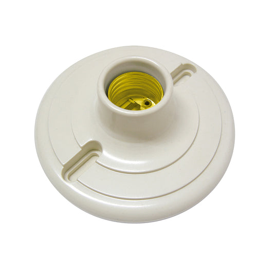 Paquete de 6 piezas de Portalámpara redonda de baquelita para techo 4" Surtek