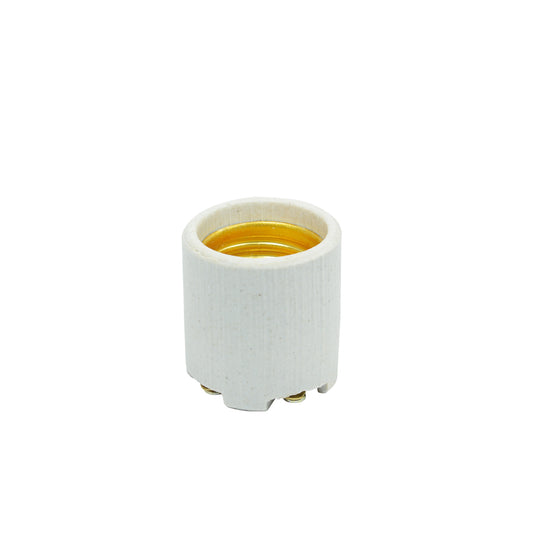 Paquete de 10 piezas de Portalámpara sencilla de porcelana 3.5 cm Surtek