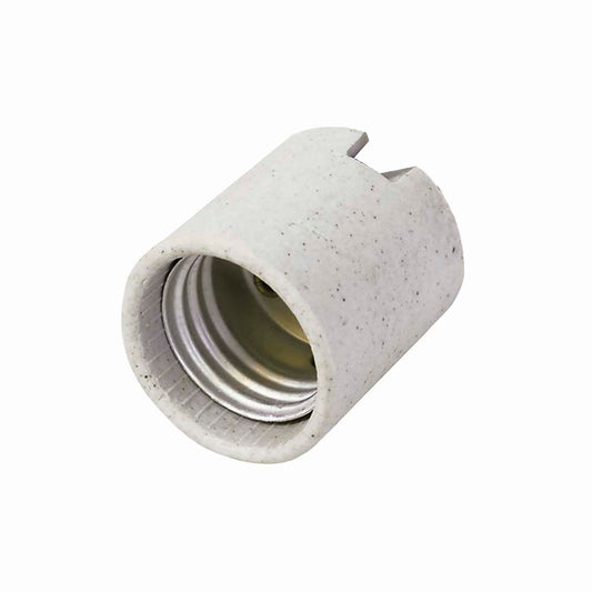 Paquete de 10 piezas de Portalámpara de porcelana con soporte tipo niple 4 cm Surtek